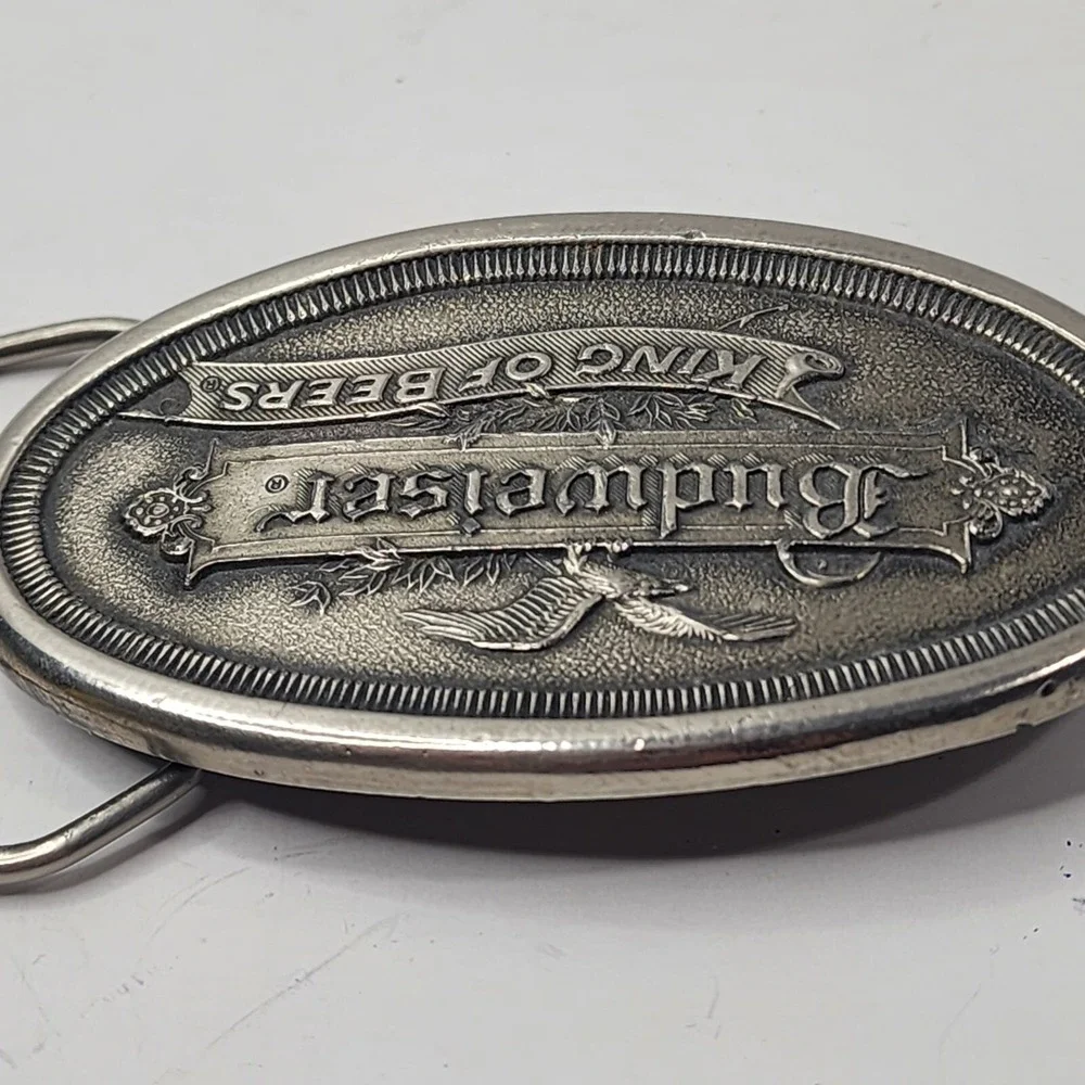 Budweiser King Of Beers Promo Belt Buckle - Vintage 1977 Koleaco Dallas
